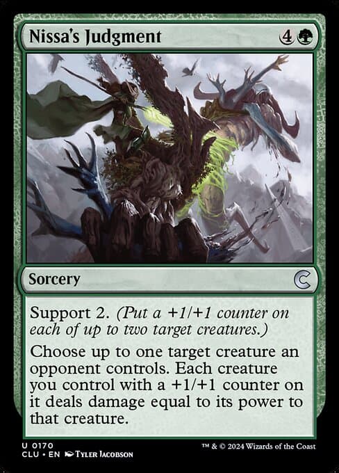 Nissa's Judgment from Ravnica: Clue Edition (Uncommon)