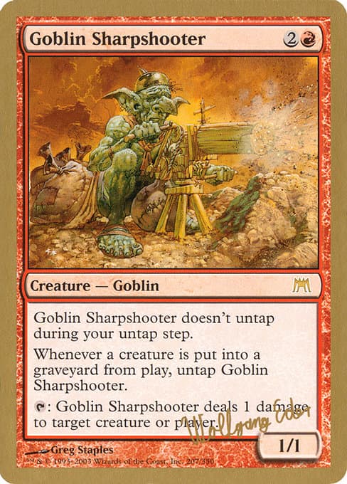 Goblin Sharpshooter from World Championship Decks 2003 (Rare)