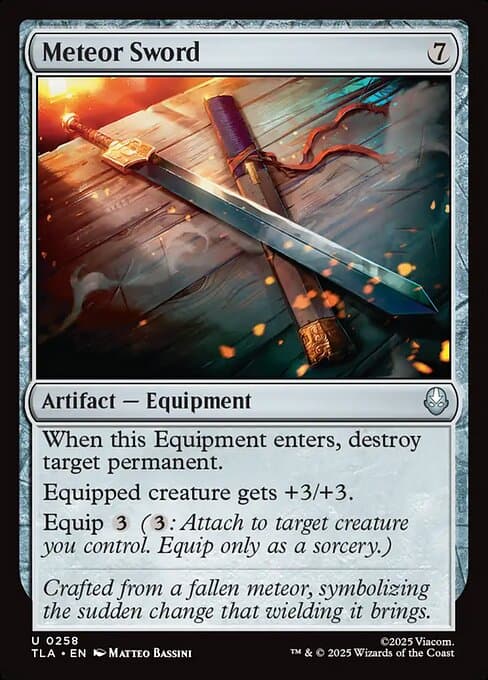 Meteor Sword from Avatar: The Last Airbender (Uncommon)
