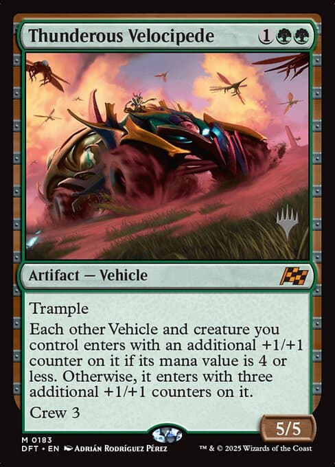 Thunderous Velocipede from Aetherdrift Promos (Mythic)