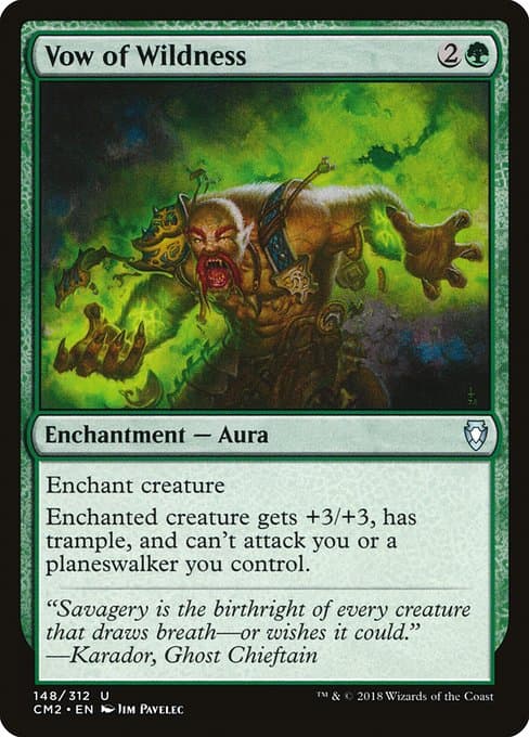 Vow of Wildness from Commander Anthology Volume II (Uncommon)
