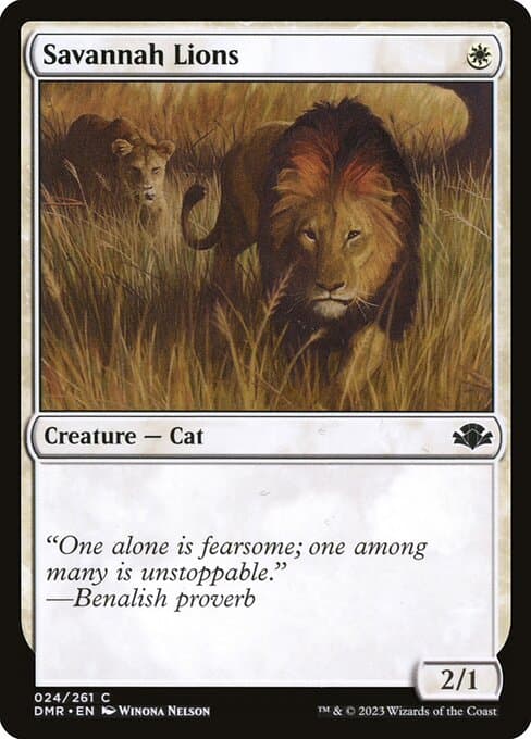 Savannah Lions from Dominaria Remastered (Common)