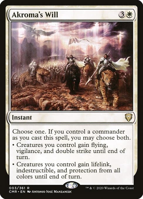 Akroma's Will from Commander Legends (Rare)