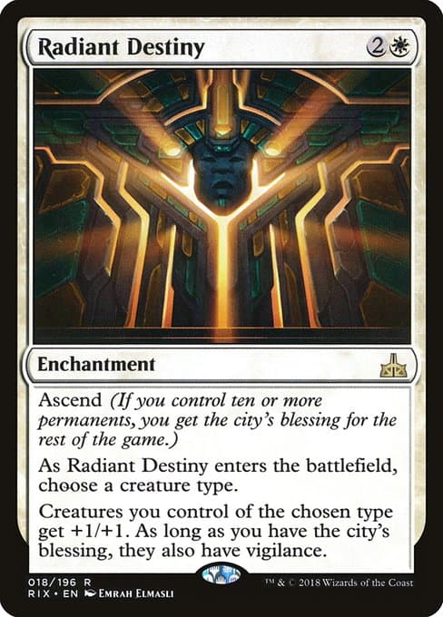 Radiant Destiny from Rivals of Ixalan (Rare)