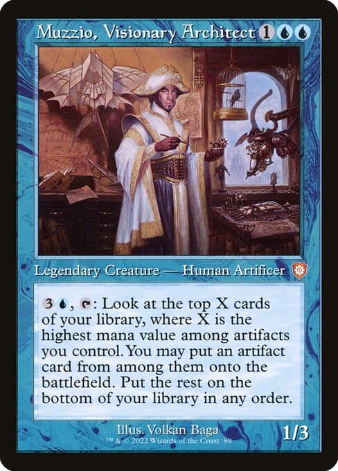 Muzzio, Visionary Architect from The Brothers' War Commander (Mythic)