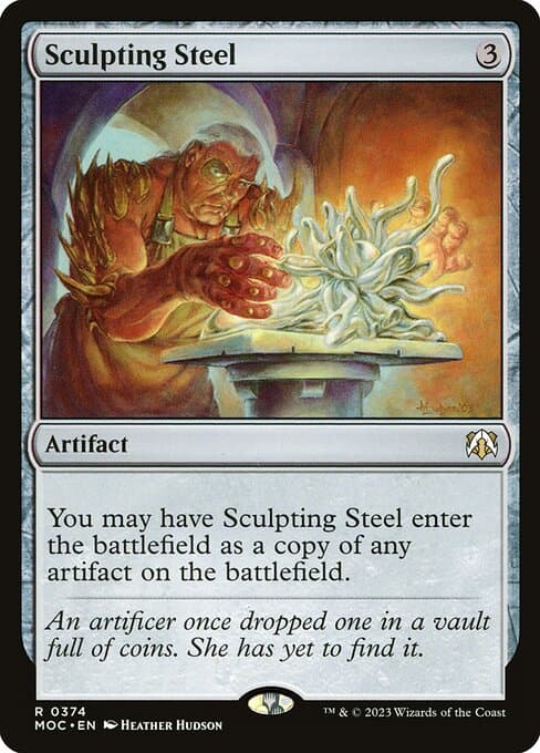 Sculpting Steel from March of the Machine Commander (Rare)