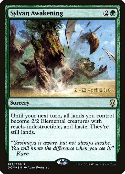 Sylvan Awakening from Dominaria Promos (Rare)