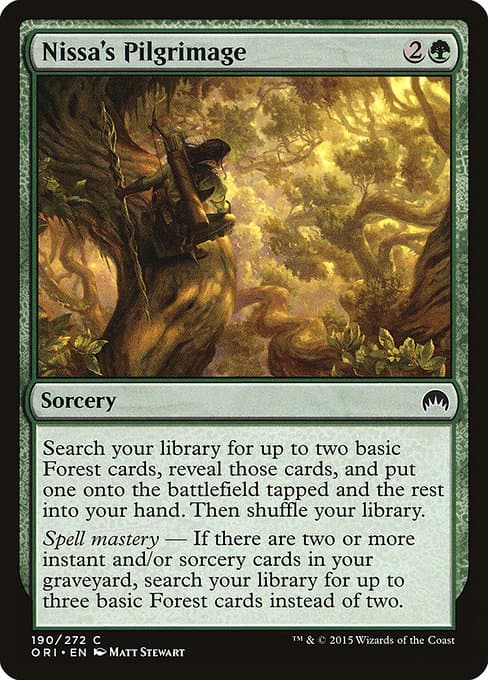 Nissa's Pilgrimage from Magic Origins (Common)