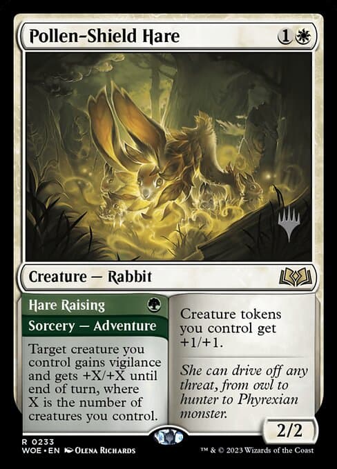 Pollen-Shield Hare // Hare Raising from Wilds of Eldraine Promos (Rare)