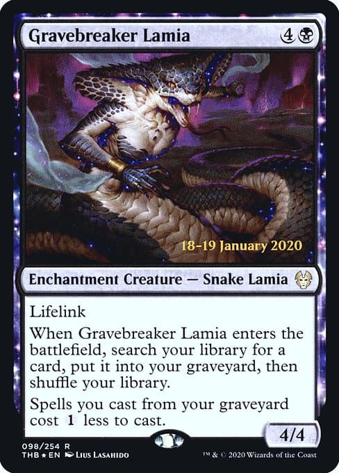 Gravebreaker Lamia from Theros Beyond Death Promos (Rare)