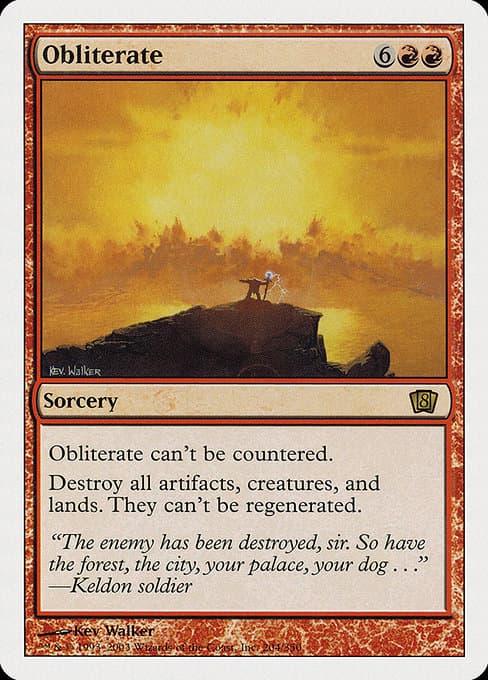 Obliterate from Eighth Edition (Rare)