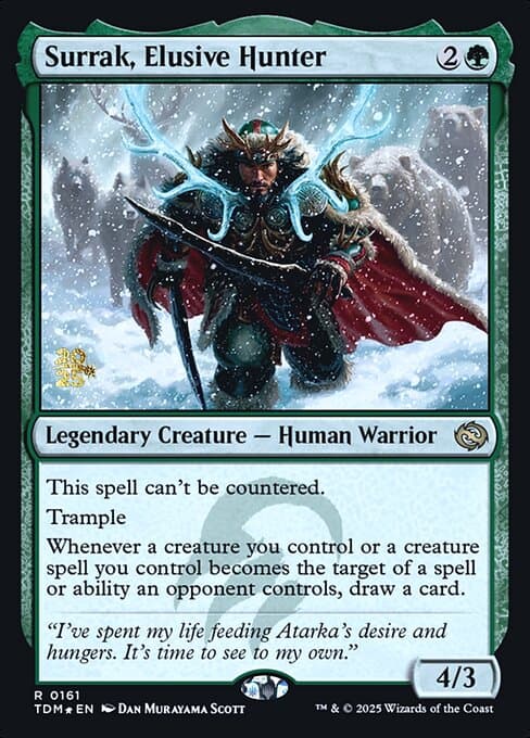 Surrak, Elusive Hunter from Tarkir: Dragonstorm Promos (Rare)