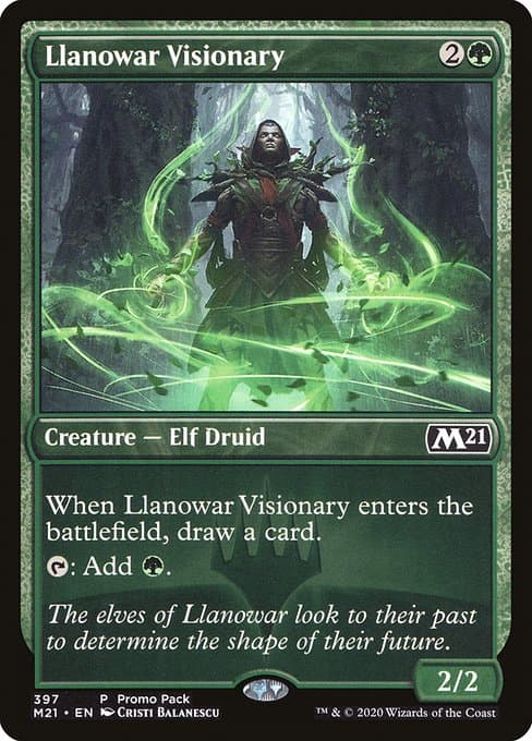 Llanowar Visionary from Core Set 2021 (Common)