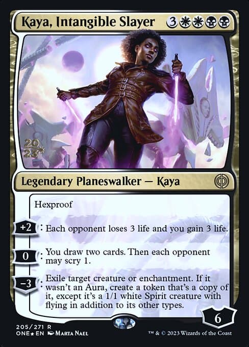 Kaya, Intangible Slayer from Phyrexia: All Will Be One Promos (Rare)