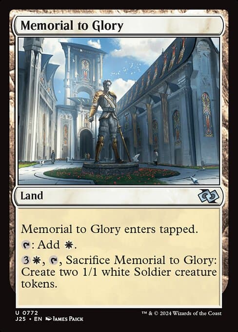Memorial to Glory from Foundations Jumpstart (Uncommon)