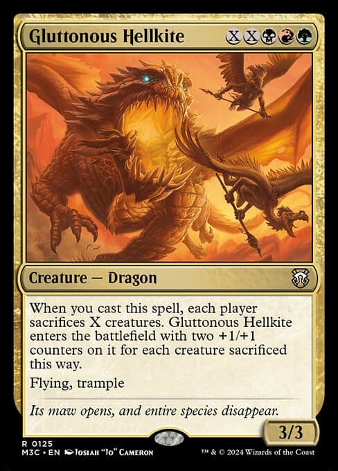 Gluttonous Hellkite from Modern Horizons 3 Commander (Rare)