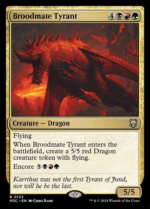 Broodmate Tyrant from Modern Horizons 3 Commander (Rare)