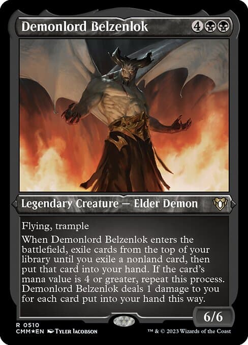 Demonlord Belzenlok from Commander Masters (Rare)