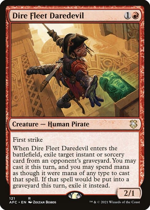 Dire Fleet Daredevil from Forgotten Realms Commander (Rare)