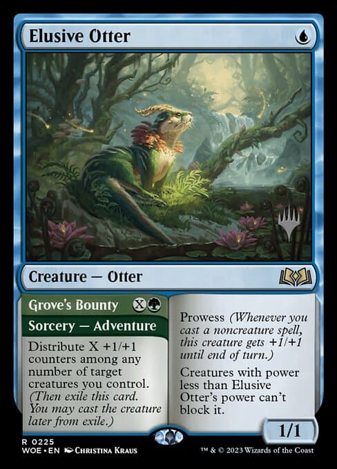 Elusive Otter // Grove's Bounty from Wilds of Eldraine Promos (Rare)