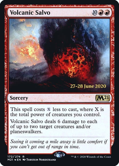 Volcanic Salvo from Core Set 2021 Promos (Rare)