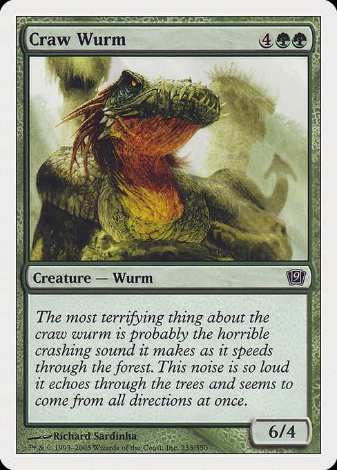 Craw Wurm from Ninth Edition (Common)