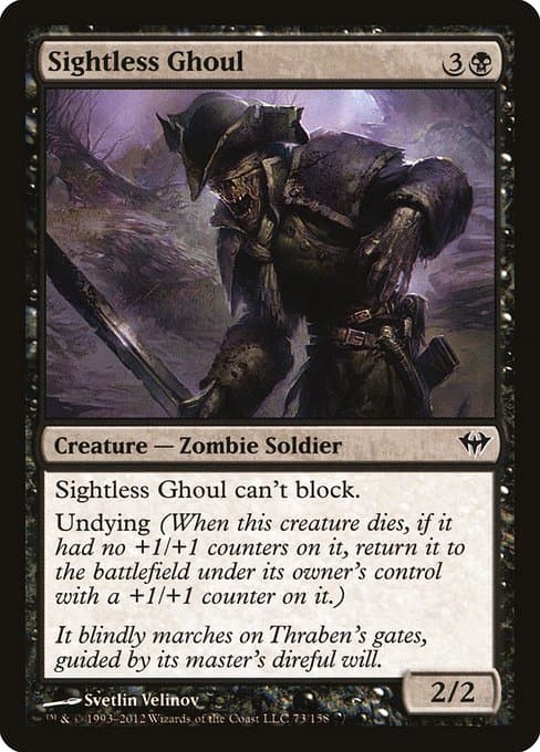 Sightless Ghoul from Dark Ascension (Common)