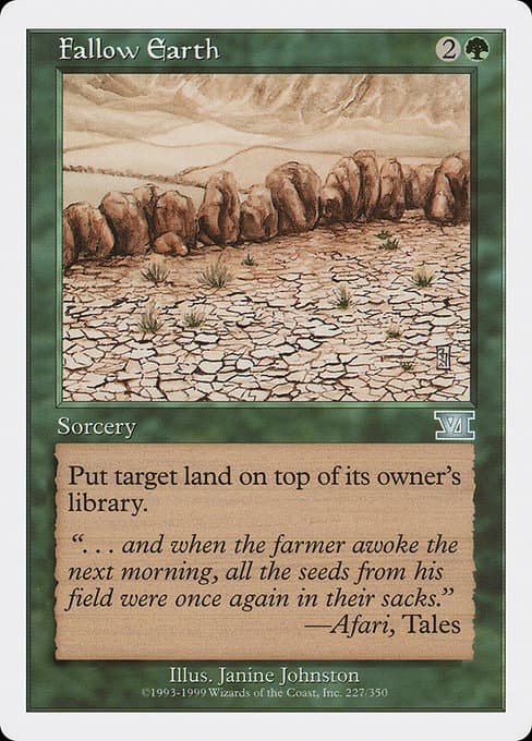 Fallow Earth from Classic Sixth Edition (Uncommon)