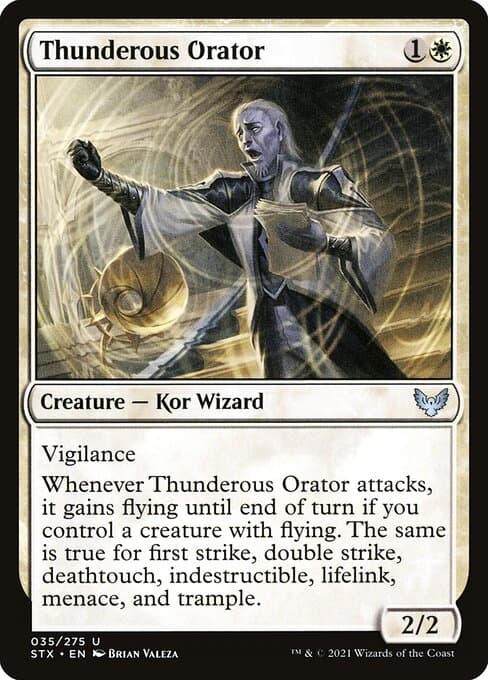 Thunderous Orator from Strixhaven: School of Mages (Uncommon)
