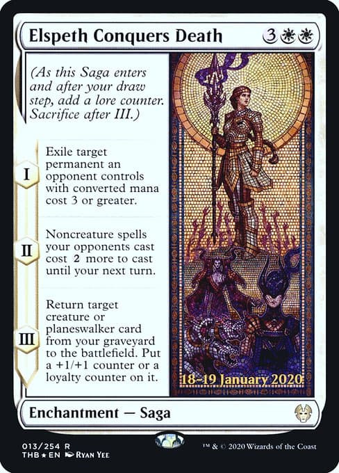 Elspeth Conquers Death from Theros Beyond Death Promos (Rare)