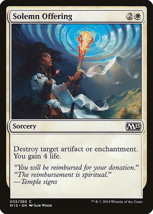 Solemn Offering from Magic 2015 (Common)