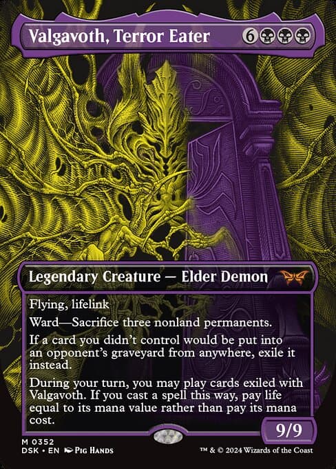 Valgavoth, Terror Eater from Duskmourn: House of Horror (Mythic)