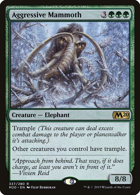Aggressive Mammoth from Core Set 2020 (Rare)