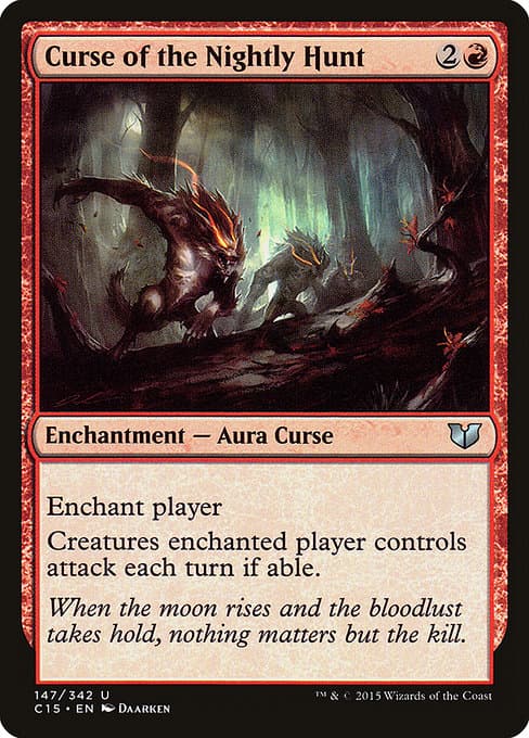 Curse of the Nightly Hunt from Commander 2015 (Uncommon)