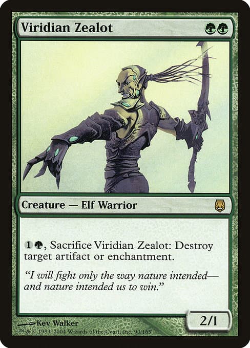 Viridian Zealot from Darksteel (Rare)
