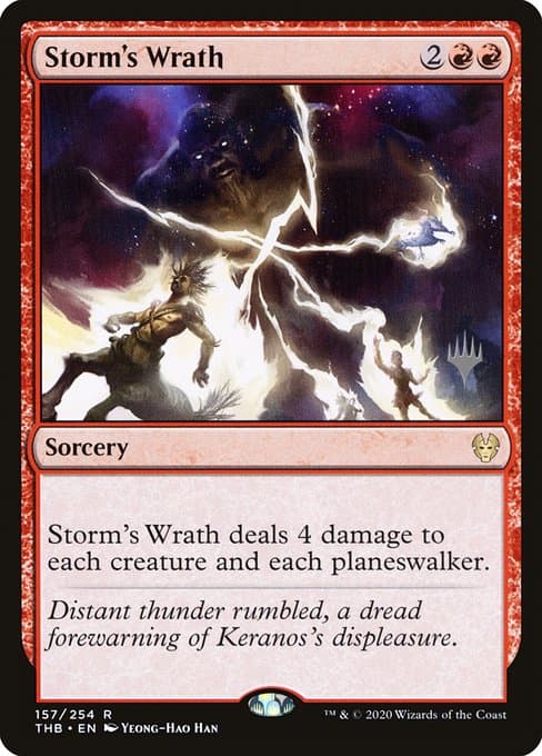 Storm's Wrath from Theros Beyond Death Promos (Rare)