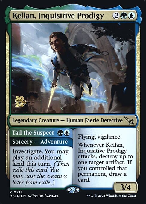 Kellan, Inquisitive Prodigy // Tail the Suspect from Murders at Karlov Manor Promos (Rare)