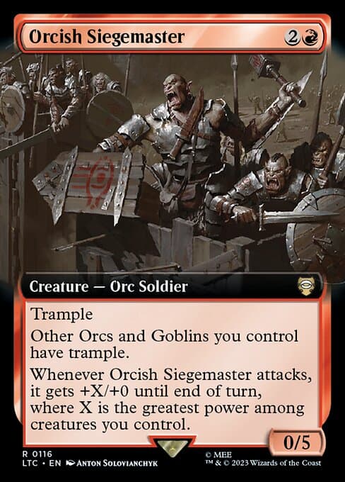 Orcish Siegemaster from Tales of Middle-earth Commander (Rare)
