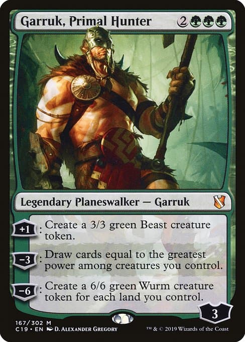 Garruk, Primal Hunter from Commander 2019 (Mythic)