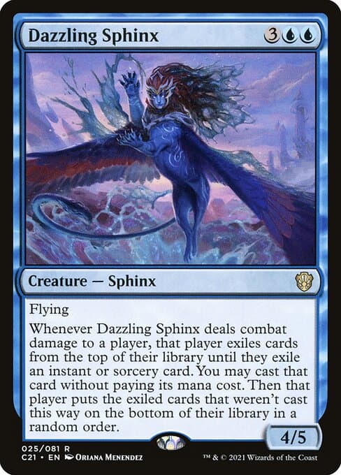 Dazzling Sphinx from Commander 2021 (Rare)