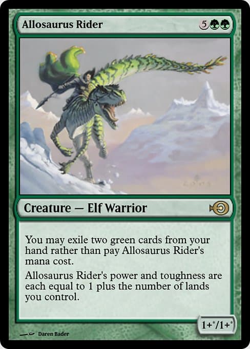 Allosaurus Rider from Magic Online Promos (Rare)