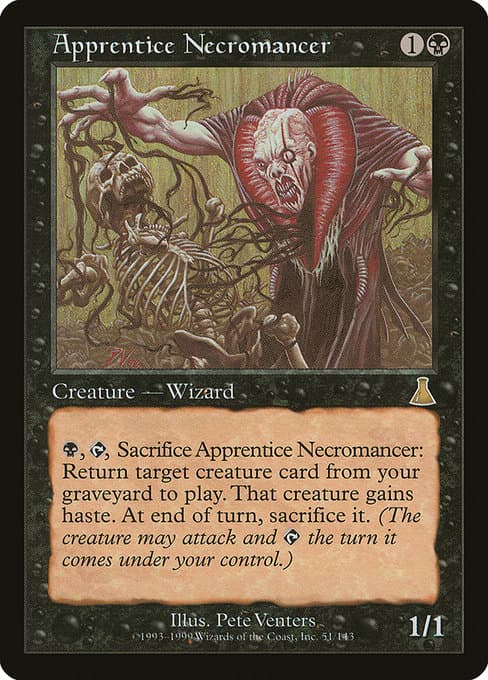 Apprentice Necromancer from Urza's Destiny (Rare)