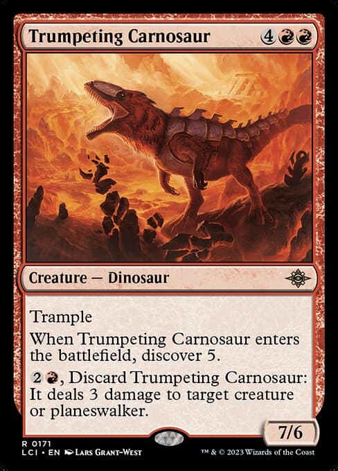 Trumpeting Carnosaur (Rare)