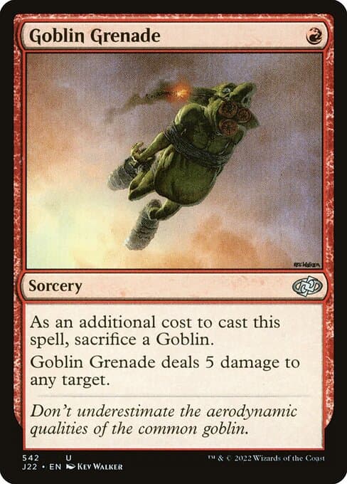 Goblin Grenade from Jumpstart 2022 (Uncommon)