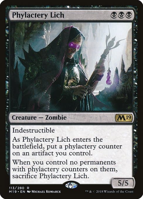 Phylactery Lich from Core Set 2019 (Rare)