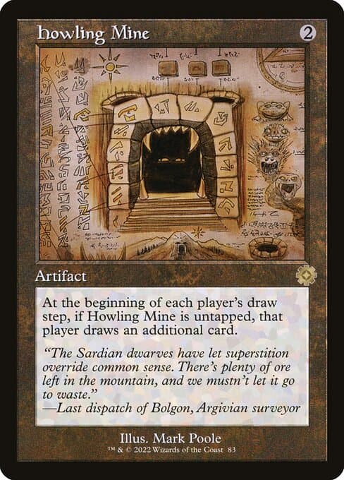 Howling Mine from The Brothers' War Retro Artifacts (Rare)