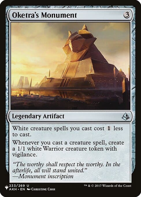 Oketra's Monument from The List (Uncommon)
