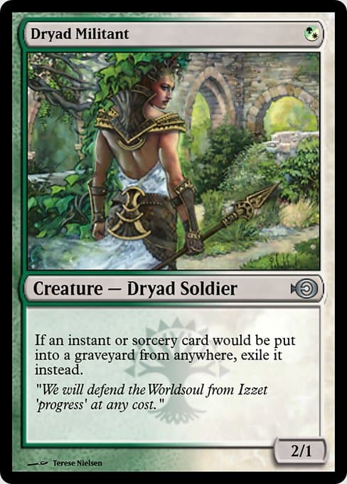 Dryad Militant from Magic Online Promos (Uncommon)