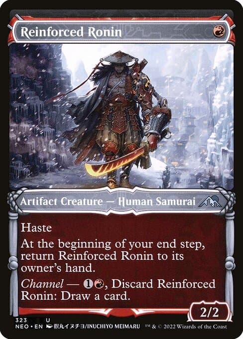 Reinforced Ronin from Kamigawa: Neon Dynasty (Uncommon)