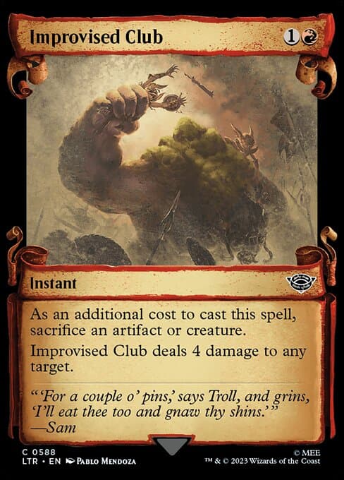 Improvised Club from The Lord of the Rings: Tales of Middle-earth (Common)